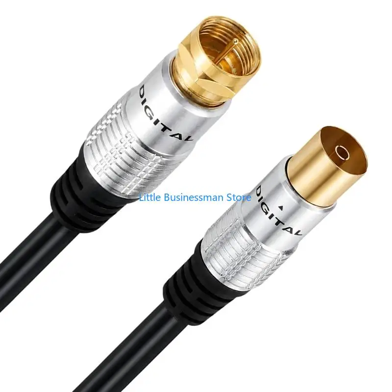 Receiver and Set-Top Box Coax Cable, TV9.5 Female to F Male Threaded Cable M76A