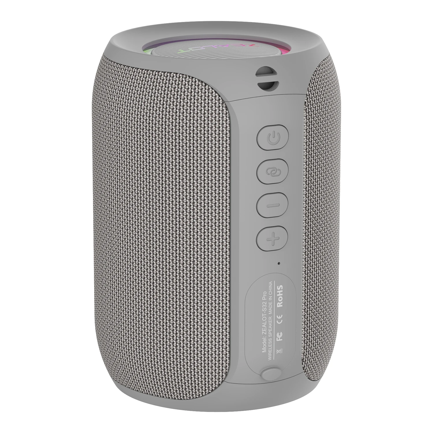 ZEALOT ワイヤレススピーカー グレー Zealot S32 プロ Bluetooth ワイヤレス屋外ポータブルサブウーファー