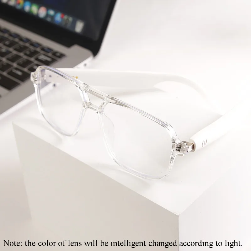 Smart Audio Glasses Color-Change Lenses Wireless BT Smartglasses Anti-blue Light Ai Voice Assistant Camera Music Control GS10