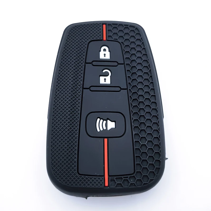 3-Tasten-Autoschlüsselhülle für Toyota CHR Camry Corolla RAV4 Highlander C-HR Prius Land Cruiser Prado Zubehör