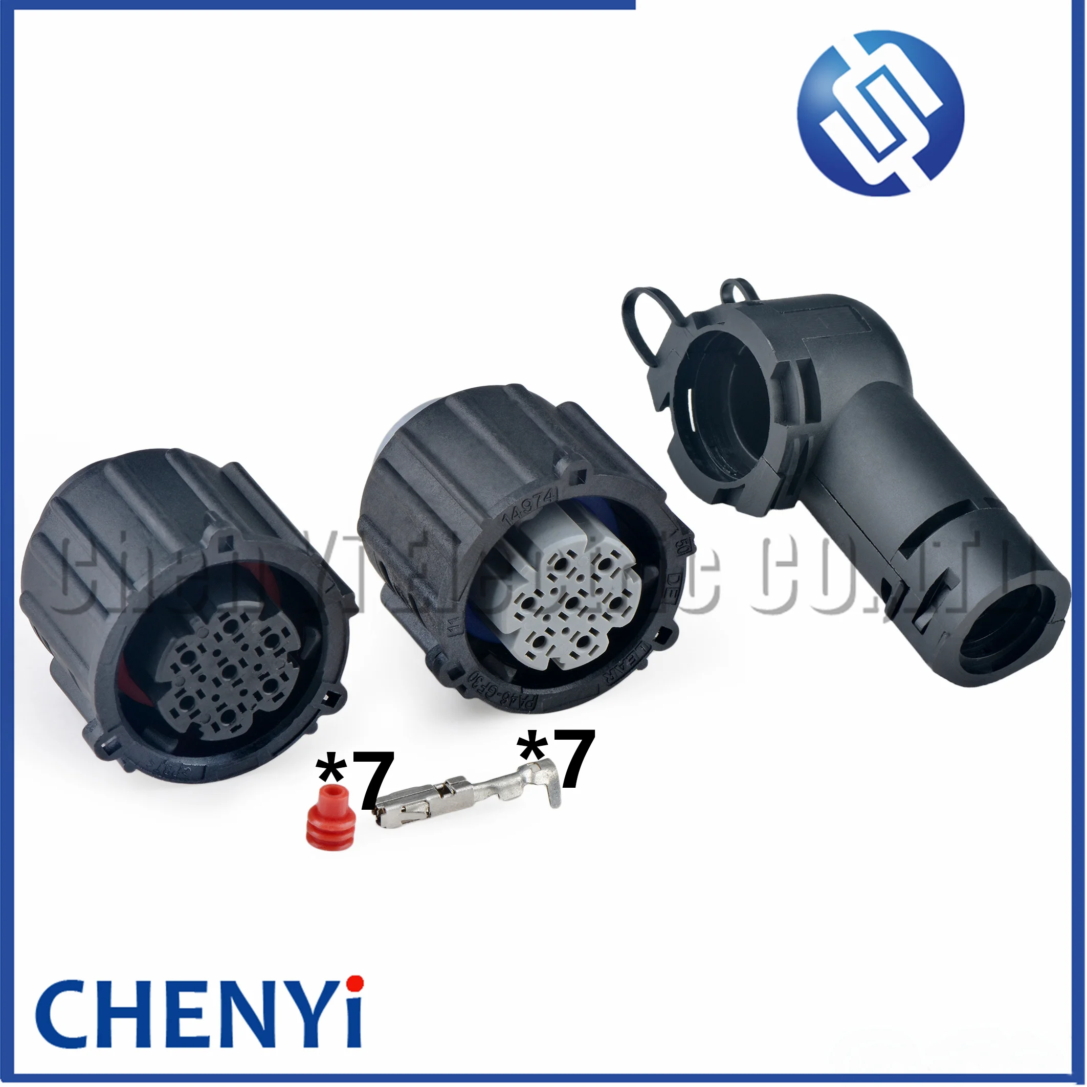 7 Pin circular Automotive waterproof connector truck Headlight wire harness Plug 18369.062.000 18369062000 For C7H G7S