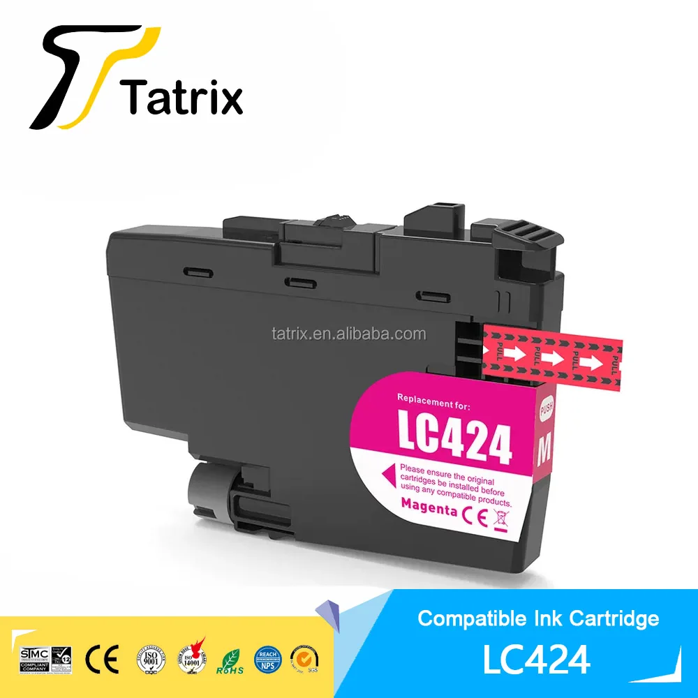 Imagem -04 - Tatrix-cartucho de Tinta Compatível com Impressora Colorida Premium Apto para Irmão Dcp-j1200dw Lc424 Lc424bk Lc424c Lc424m Lc424y