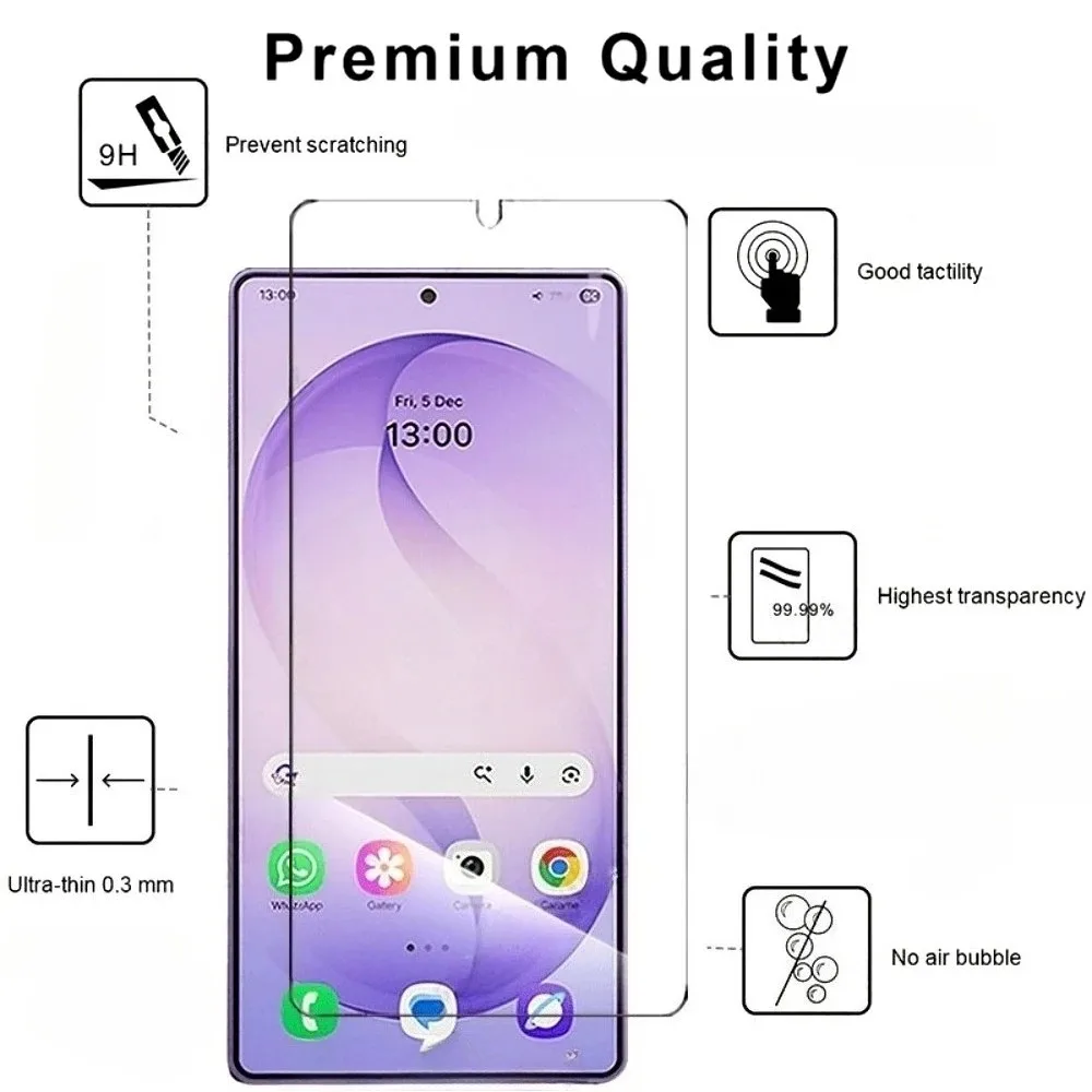 

3Pcs Ultra HD Tempered Glass for Samsung Galaxy S26 S25 S24 Ultra S23 S22 S21 Plus S26 S25 Edge One Click Installation Protector