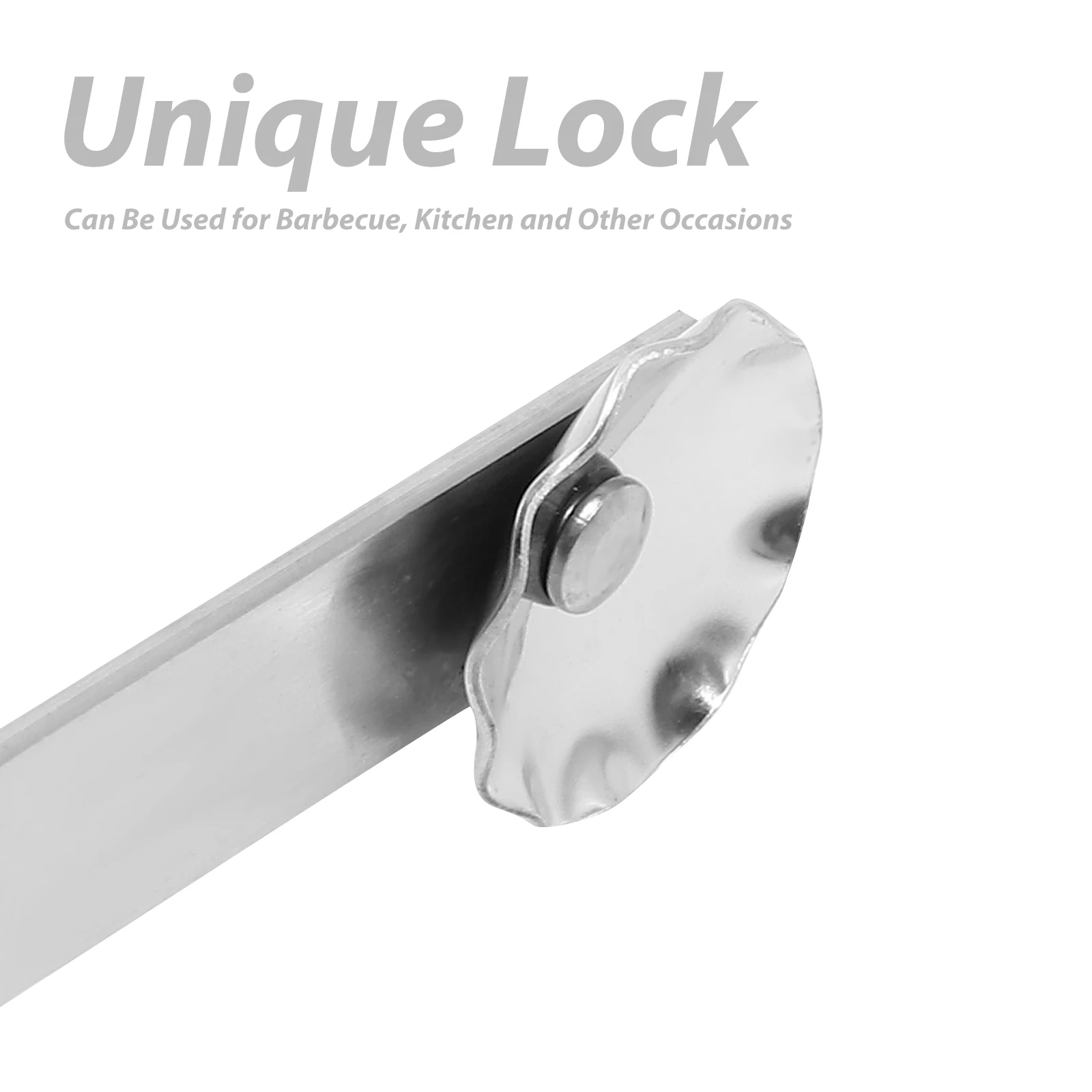 

Stainless Steel Bbq Turning Tong Food Clip Grill Tongs Safe for Foods Versatile Baking Grilling Outdoor Accessory