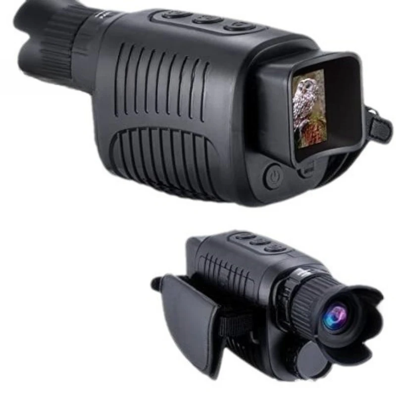 

All black visible infrared night vision device digital day and night monocular outdoor telescope