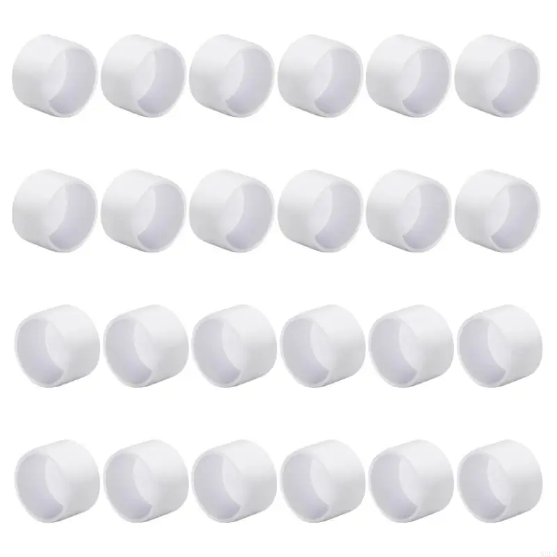 24 peças Tampa tubo PVC Acessórios