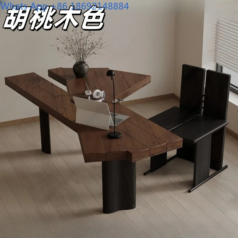 Nordic Lacquer Desk Creative Personality Boss Desk Manager  Modern Simple Office  Computer Manager Desk