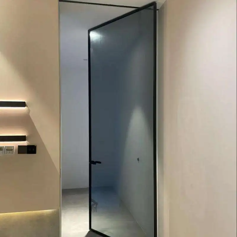 Villa Hotel Bathroom Anti Peep Glass Door Waterproof Moisture Proof Heat Insulating Revolving Doors Modern Design Pivot Doors