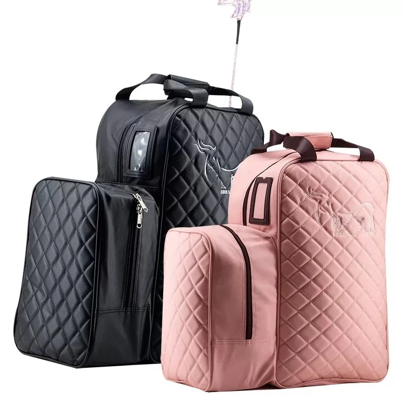 Large Capacity Equestrian Riding Boot and Helmet Bag Dirt Resistant Horse Riding Gear Storage for Adults and Kids