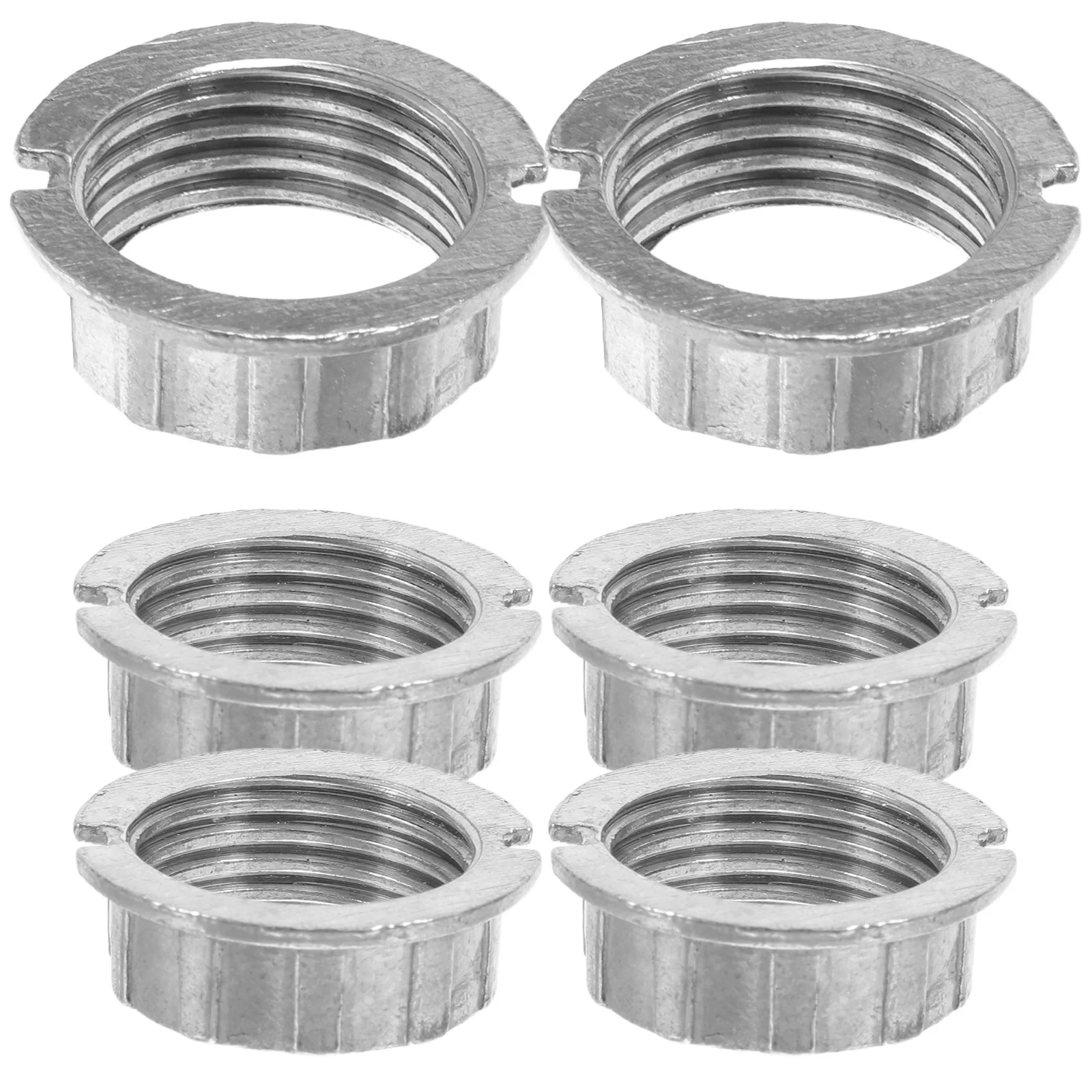 

6Pcs G9 Lamp Socket Light Shade Adapter Rings Silver Alloy Converter for Table Floor Vanity Light Fixture Replacement Parts