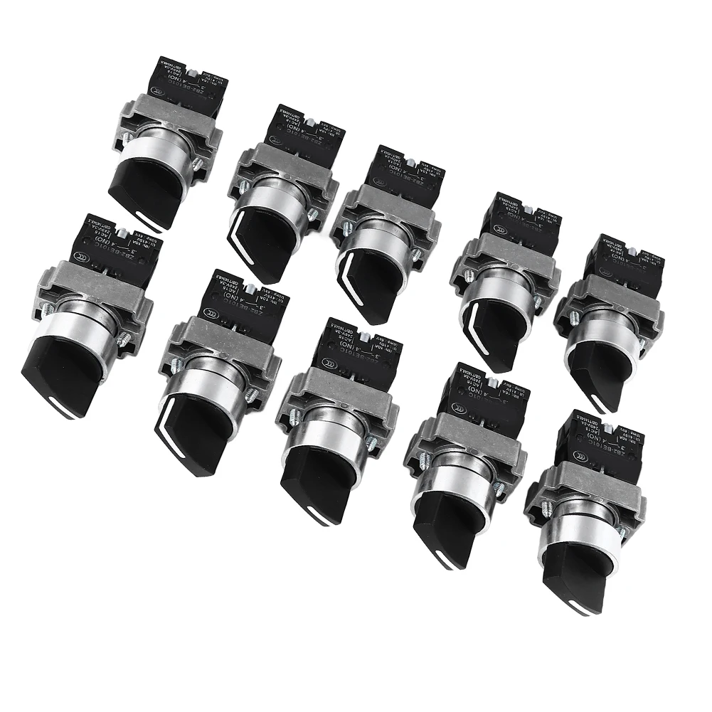 10-unit-set-of-xb2-bd33-3-position-rotary-switches-with-high-cycle-life-for-industrial-and-commercial-applications