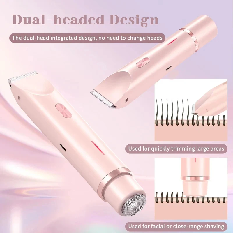 Electric Shaver for Woman Double Head Dual Purpose Female Razor Body Epilator Leg Underarm Bikini Electric Hair Remover Trimmer image 2