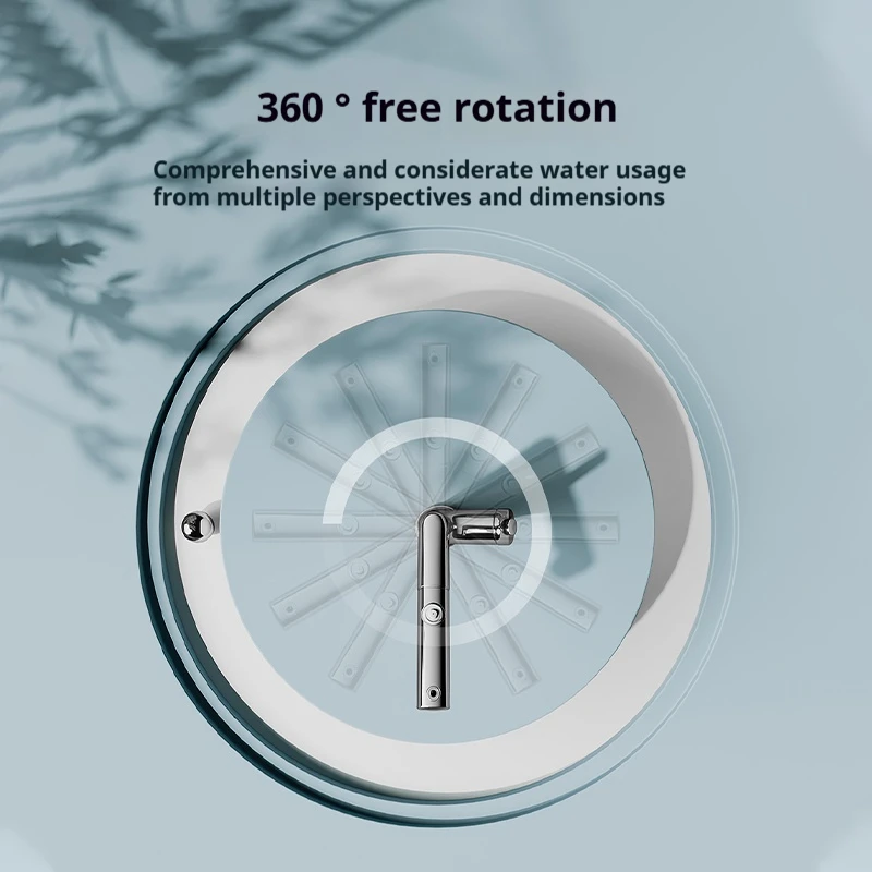 Diiib Pullout Kitchen Faucet Rotatable Hot and Cold Water Hand Washing Multifunctional Retractable Bathroom Sink Faucet