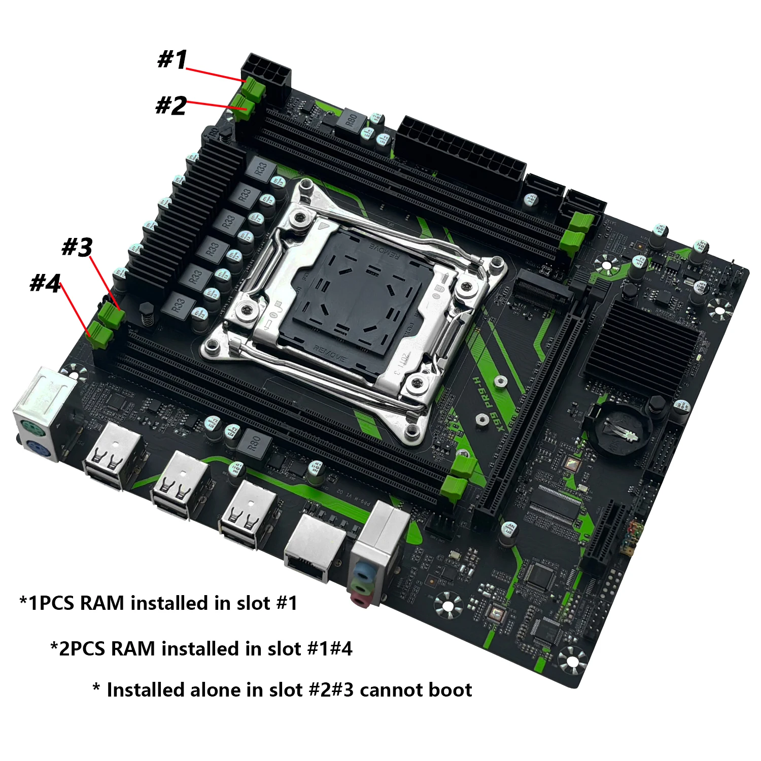 MACHINIST X99 PR9-H Placa base opcional Xeon E5 2640 V4 LGA 2011-3 CPU Kit Set 16GB DDR4 Memoria RAM NVME M.2