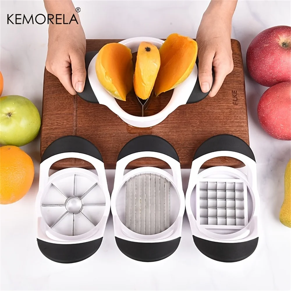 KEMORELA New Kitchen Aid  Apple Cutter Fruit Pear Divider Slicer Cooking Vegetable Tools Chopper Kitchen Gadgets Accessories