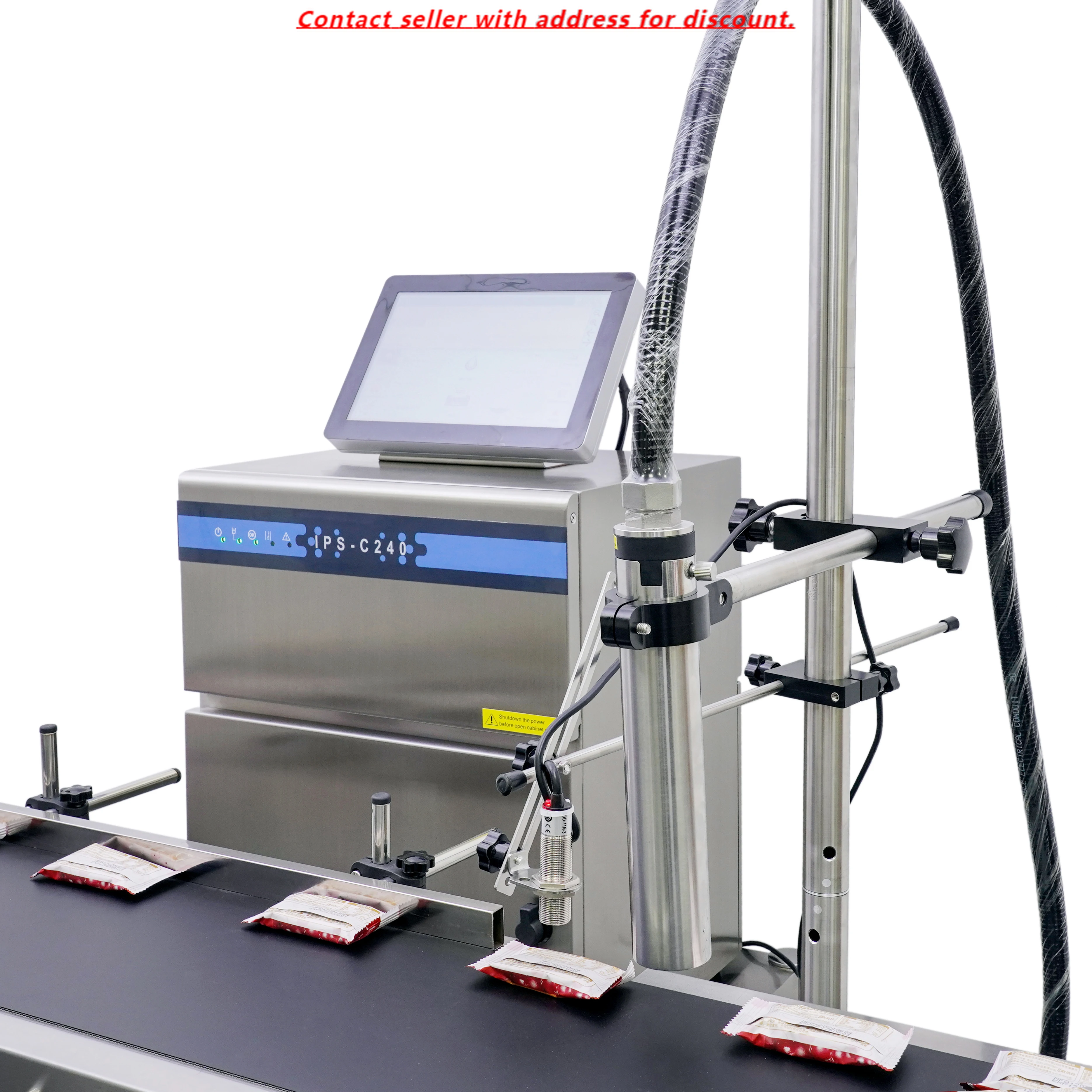 

2024 High Speed Inkjet Printers 10.1inch LVD Display Coding Machine For Carton Box Expiry Date Number Batch Inkjet Printing