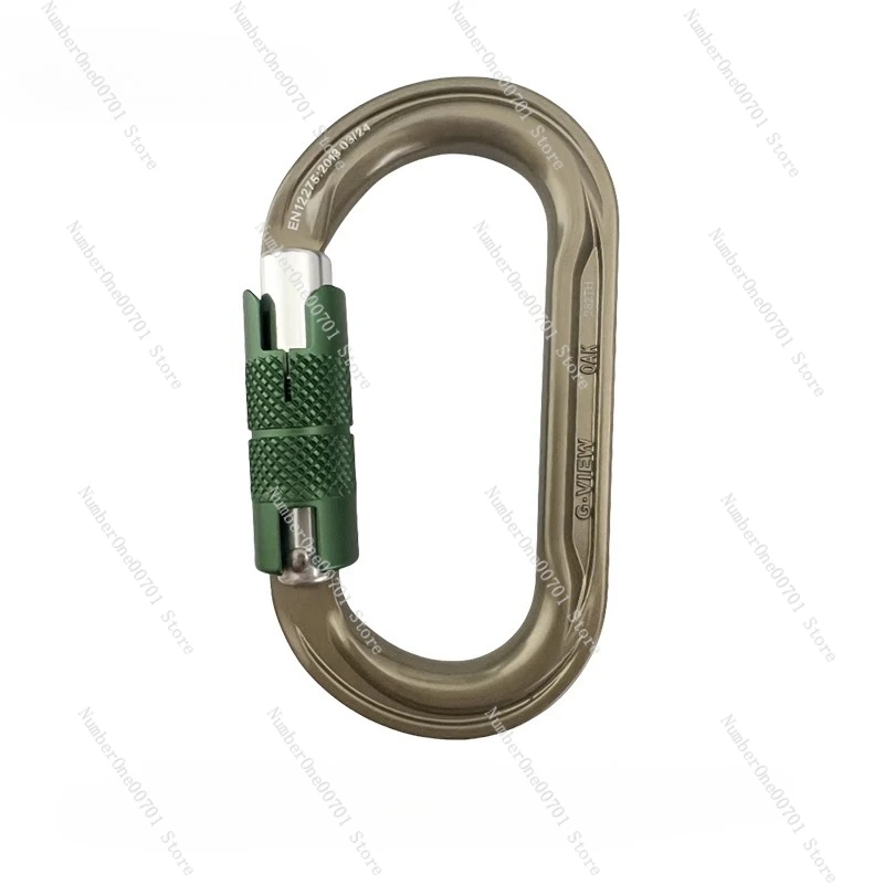 C282TH hard aluminum oxide alloy O-type automatic lock High corrosion resistance rope rescue main lock
