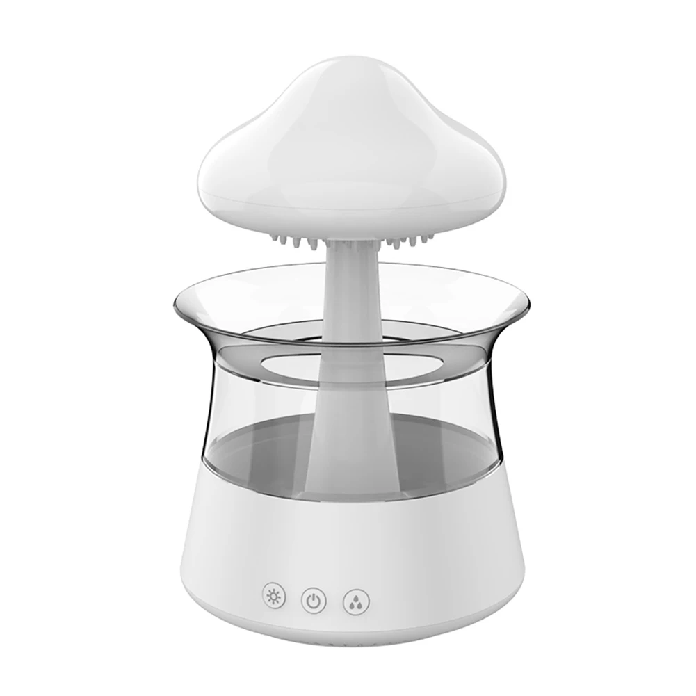 Mushroom Rain Electric Aroma Diffuser Colorful Night Light Mini Water Diffuser Moisturize Skin Home Decor for Bedroom Kids Room