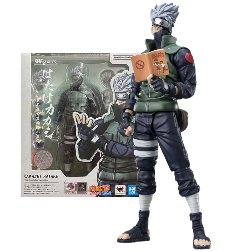 

Bandai Genuine Figure Naruto Model Kit Anime Characters Shf Hatake Kakashi 2.0 Collection Model Aciton Figure for Children Gifts