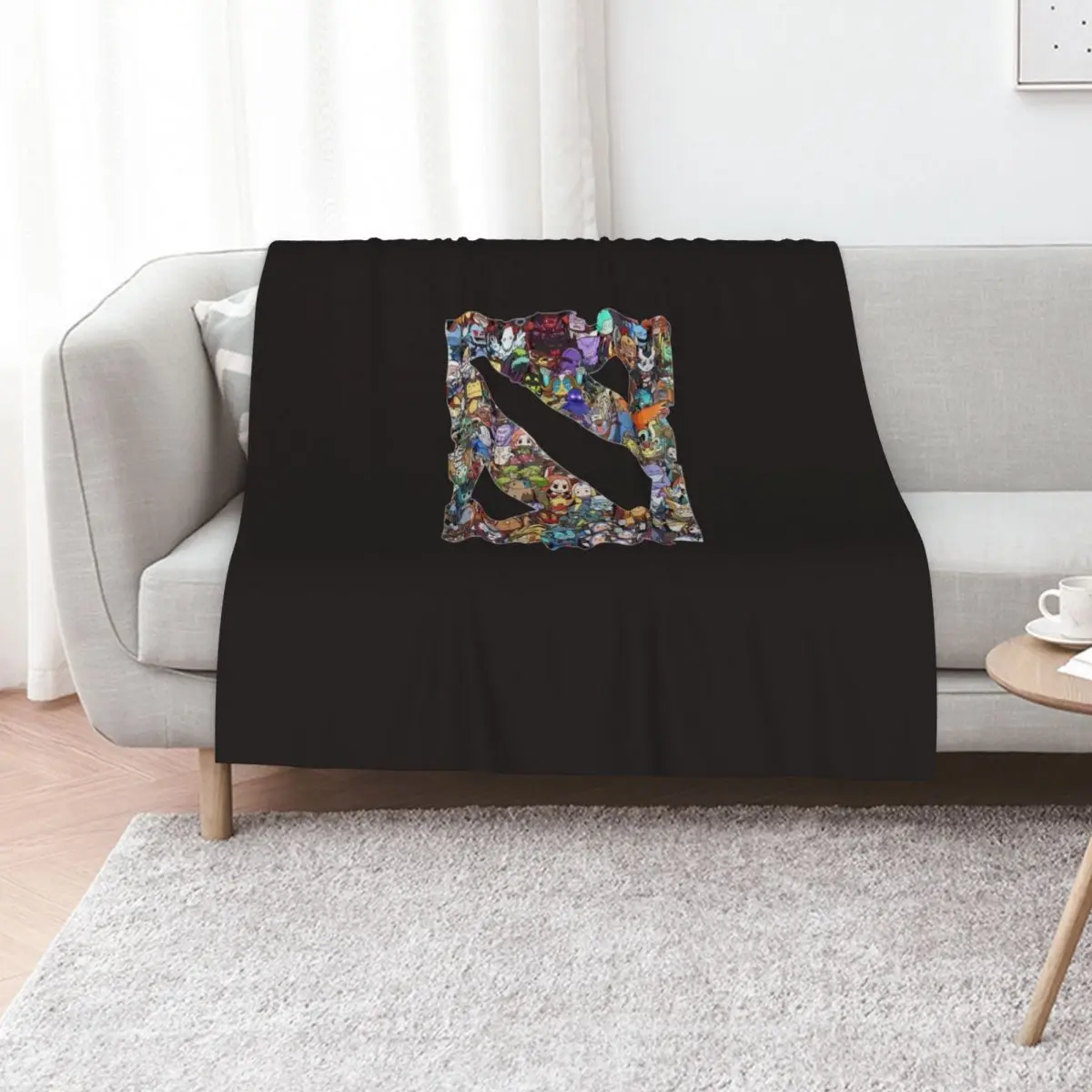 all heroes in dota 2 logo, dota, dota 2, hero, thunder predator rtz, nigma, og, secret, eg, funny Throw Blanket Plush Blankets