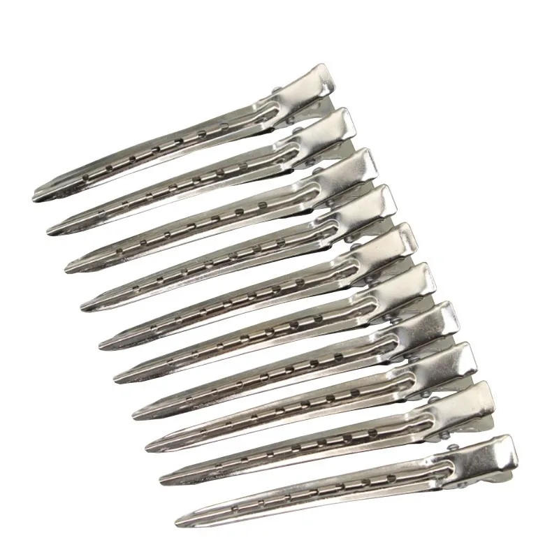 10pcs Hair Care Clips Hairdressing Sectioning Clips Clamps for Hairdressing Barber Hair Cut Use Styling Tools