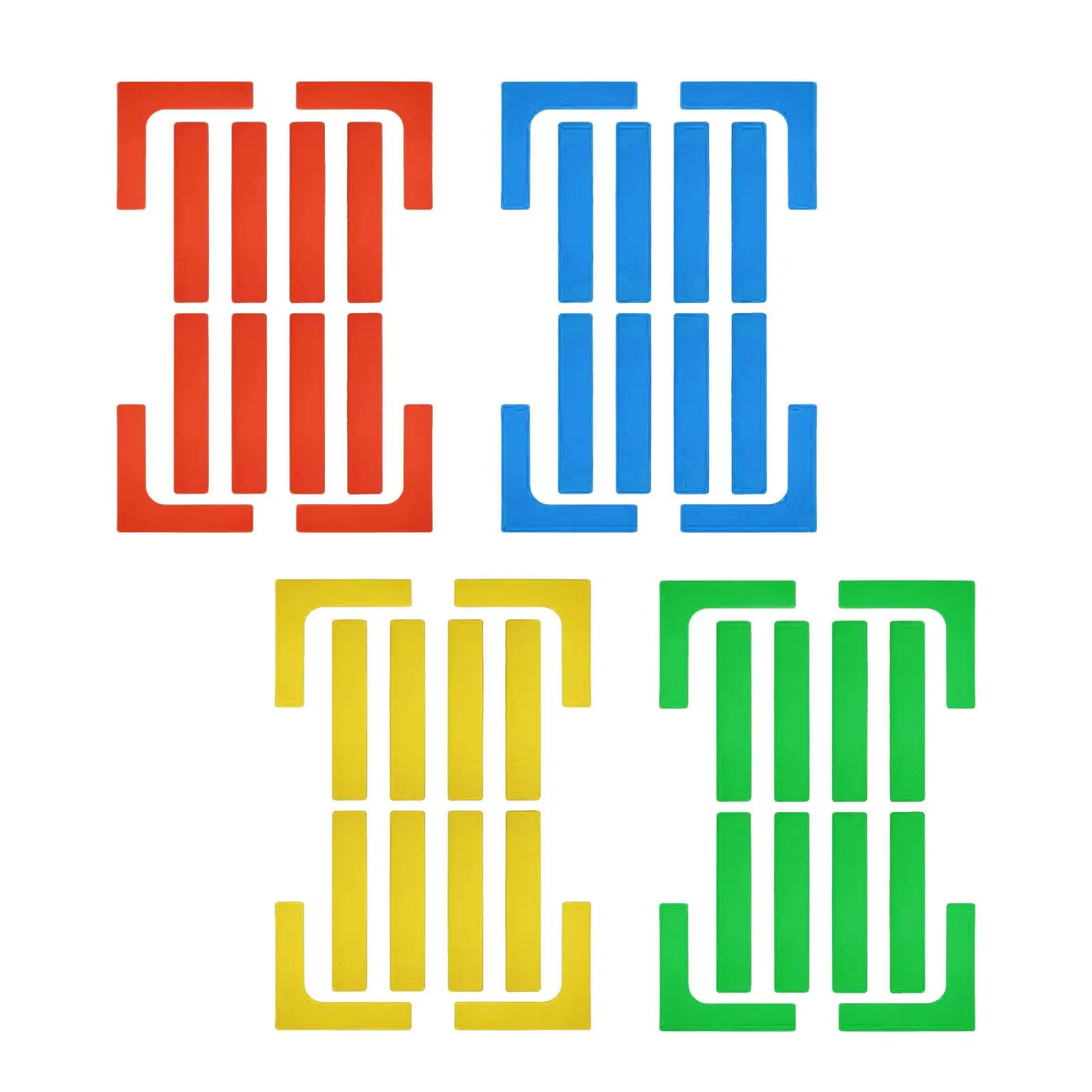 Pickleball Court Marker Set Badminton Court Line Accessoires Draagbare lijnenmarkeringsset voor badminton Tennis Outdoor-activiteiten