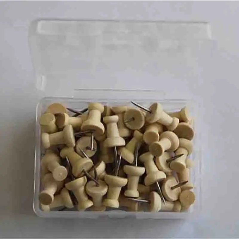 50 Cái/lốc Bản Đồ Thumbtacks Gỗ Đẩy Chân Diy Ngón Tay Cái Tacks Cho Bức Ảnh Nút Chai Ban Offie Sinh Viên Văn Phòng Phẩm Đồ Dùng Học Tập