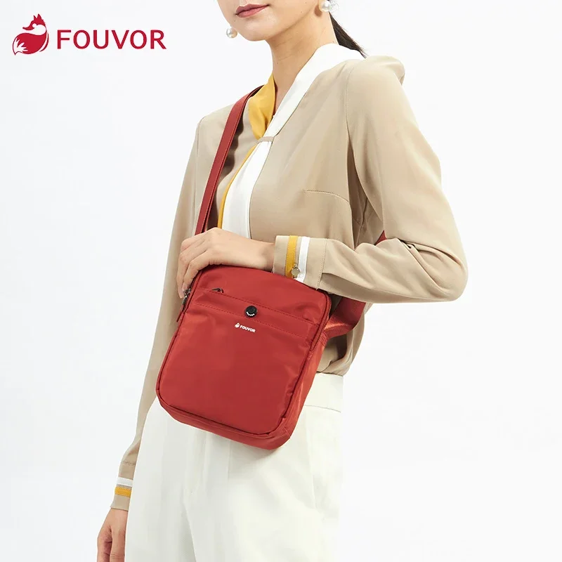 Fouvor Women Fashion Bags Solid Casual Shoulder Bag Lady Outdoor Waterproof Messenger Bags Light Oxford Crossbody Bags 2918-06