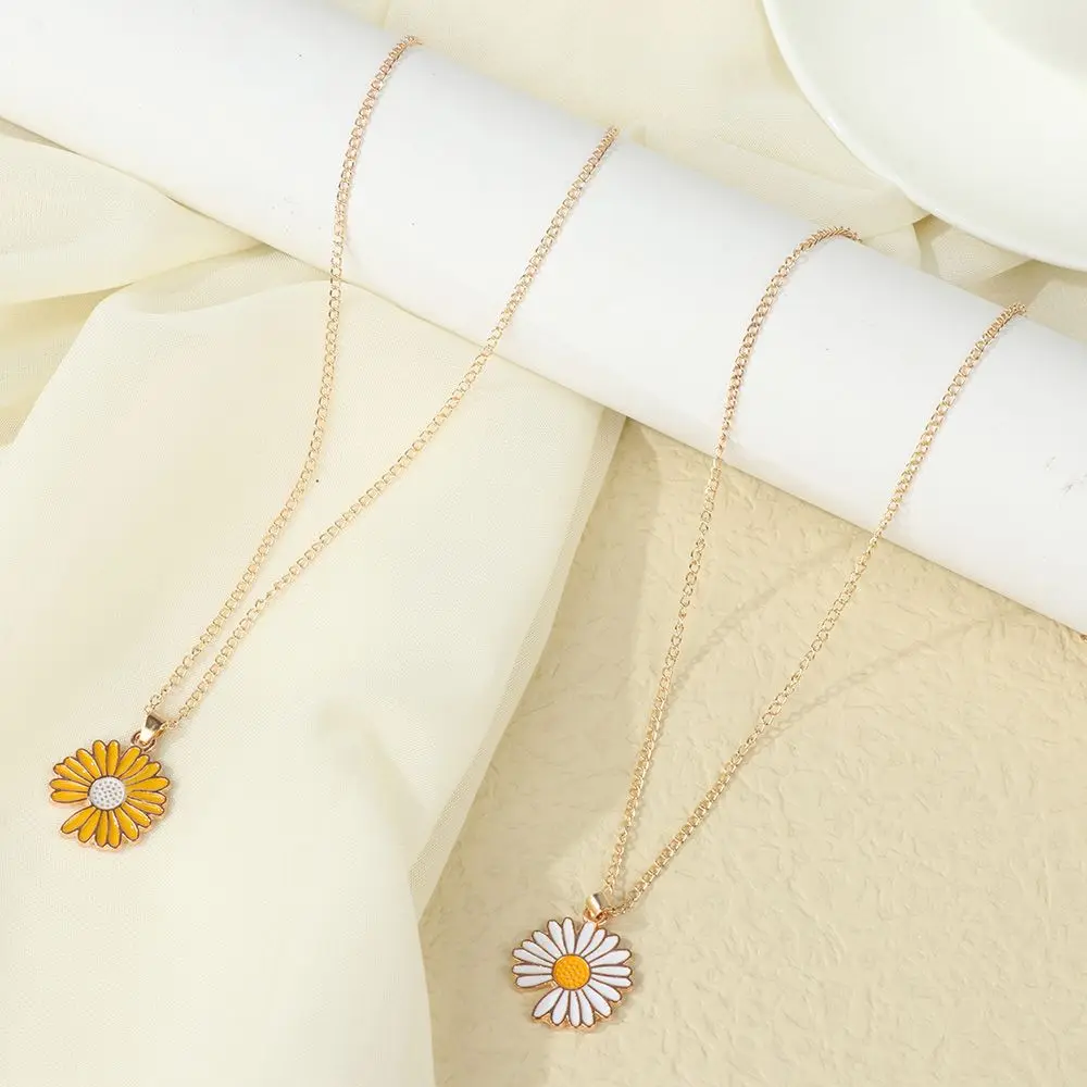 Choker Cute Novelty Adjustable Neck Jewelry Collar Sunflower Necklace Daisy Flower Necklace