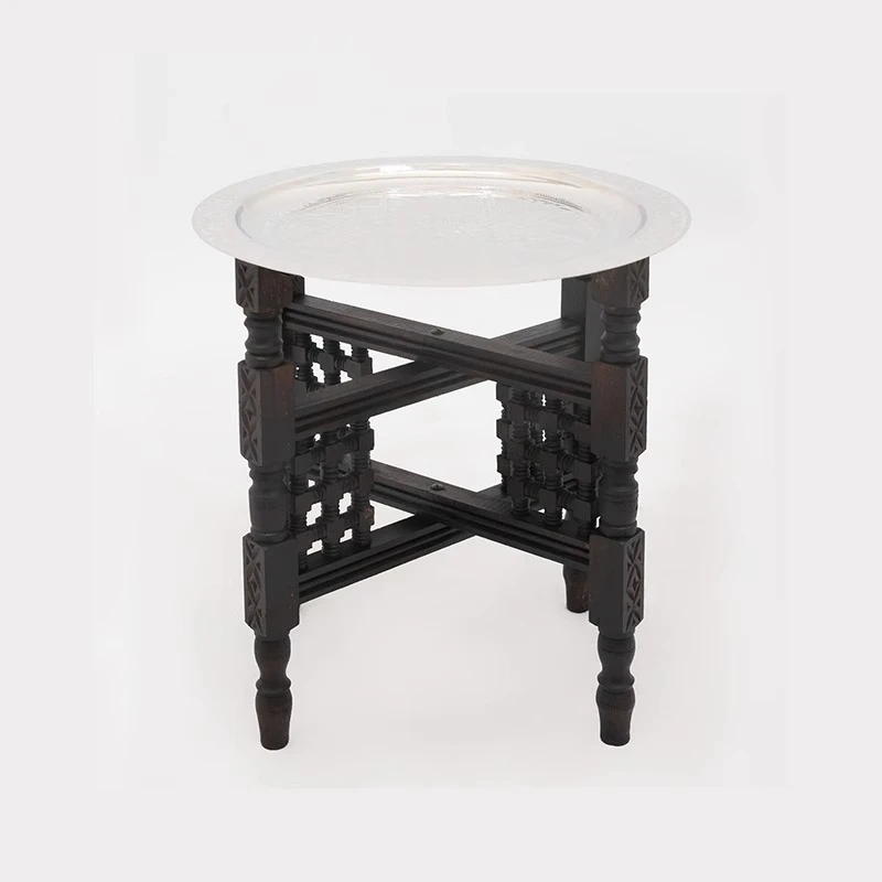 

African cedar wood antique folding coffee table Furniture Cover