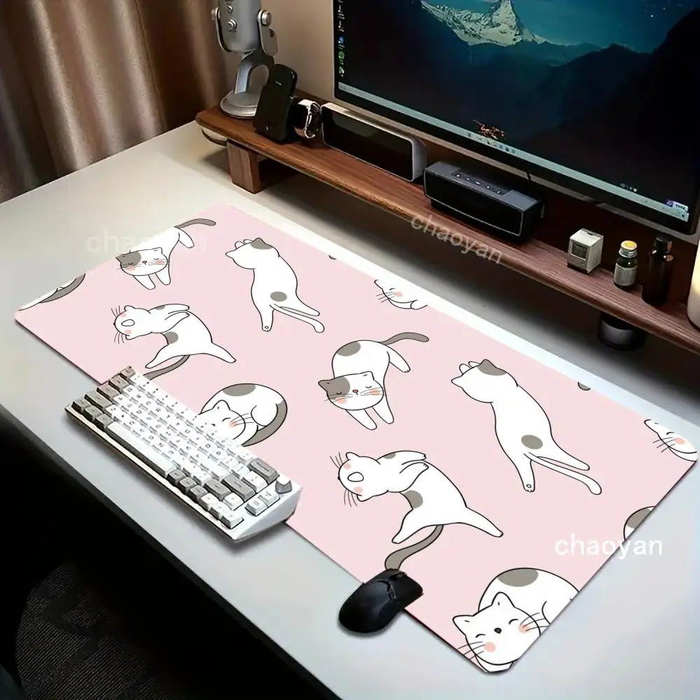 

Cut cat Mouse Pad Office Mouse Pad with Wrist Support Games Desk Mat,tNon-Slip desk mat,Gaming Mouse pads playmat