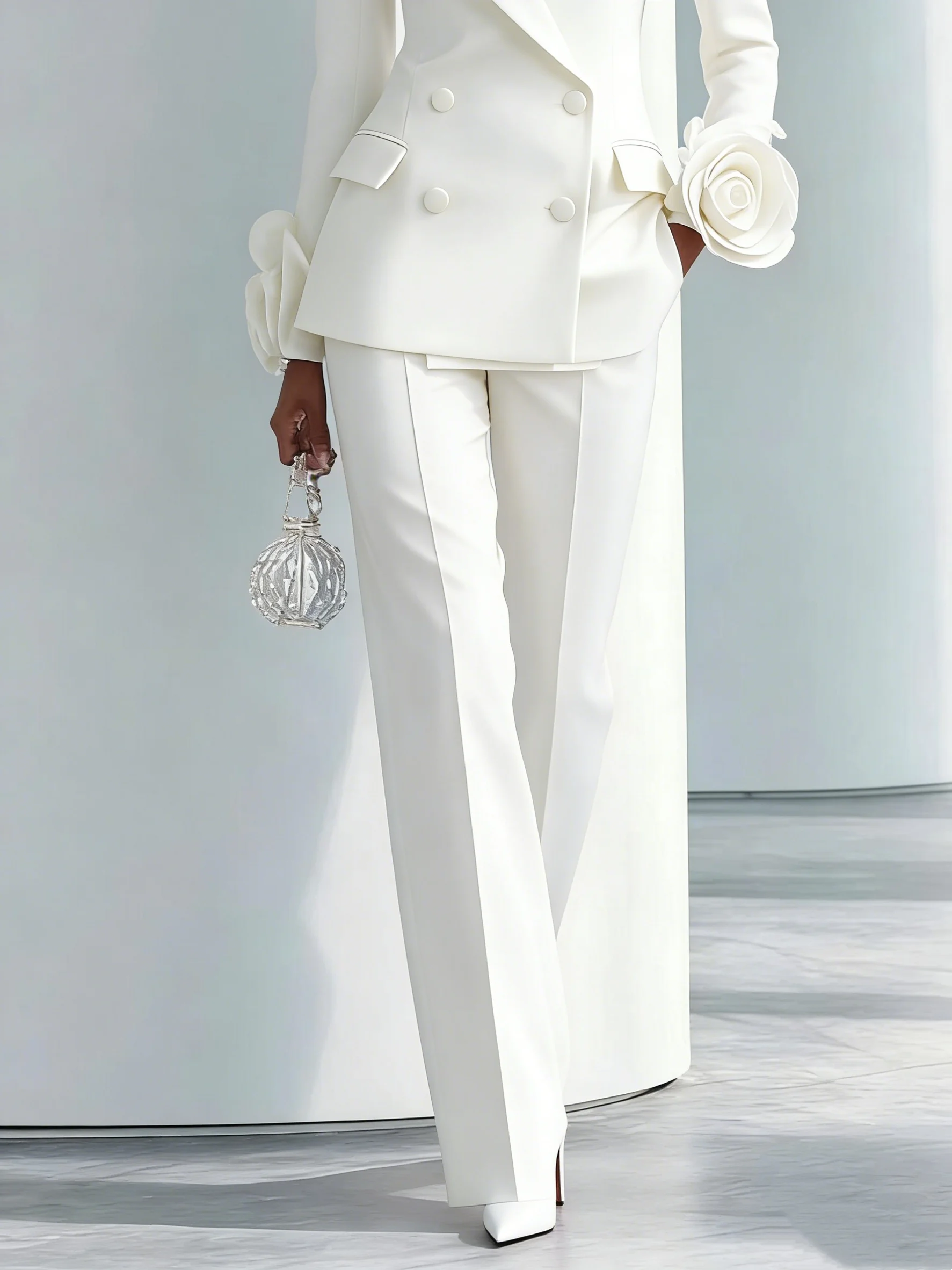 2 Pieces White Flowers Women P - огляд і ціна Women Formal Wear For Graduation