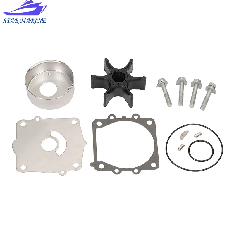 68V-W0078-00 68V-W0078 Water Pump Impeller Kit For Yamaha Outboard 75HP 90HP 115HP 130HP HP 90HP 115HP 130HP Sierra 18-3442 Boat