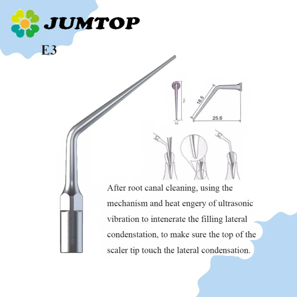 

E1 E2 E3 E4 E5 Dental Ultrasonic Scaling Tips Multifunction Endo Perio Scaler Tips for Woodpecker EMS Scaler Handpiece 1PC