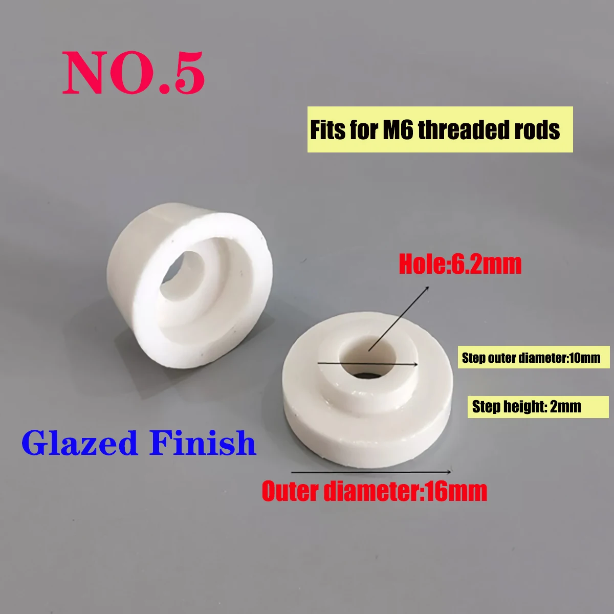 High Temperature Resistant Ceramic Insulating Post Tower Ceramic Bead Male Female Ceramic Sleeve for Machinery