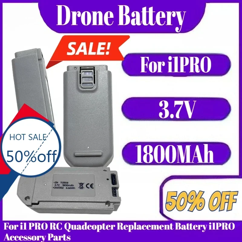 

For i1PRO Drone Battery 3.7V 1800MAh For i1 PRO RC Quadcopter Replacement Battery i1PRO Accessory Parts