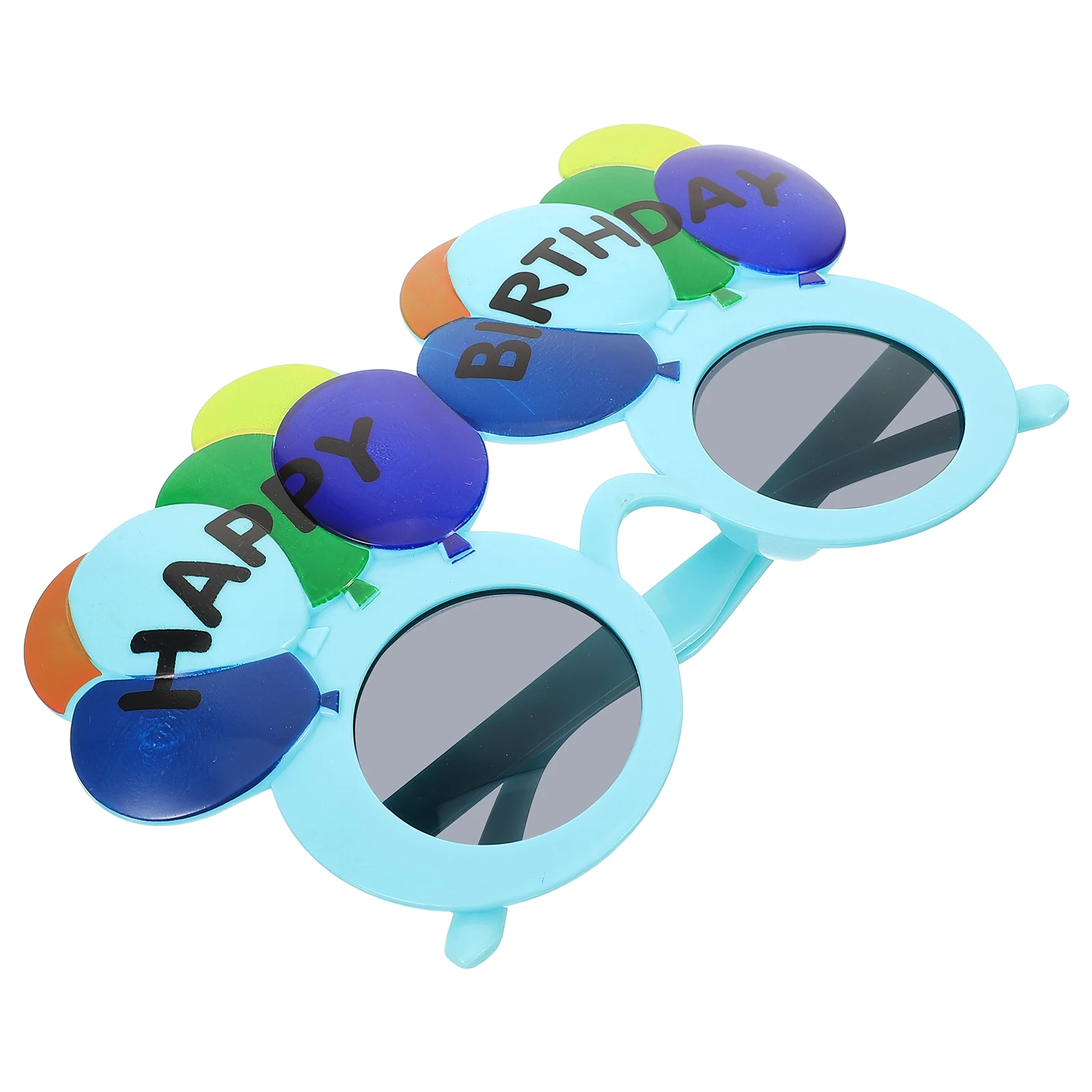 

Party Sunglasses Blue Balloon Birthday Eyewear Fun Photo Props Plastic Decorative Lightweight Reusable Cool for Celebrations