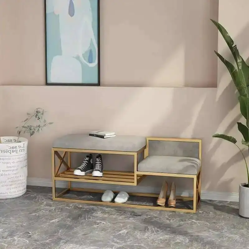 

Designer Minimalist Shoe Rack Modern Design Entryway Bench Organizer Shoe Wardrobes Nordic Meuble Chaussure Office Furniture