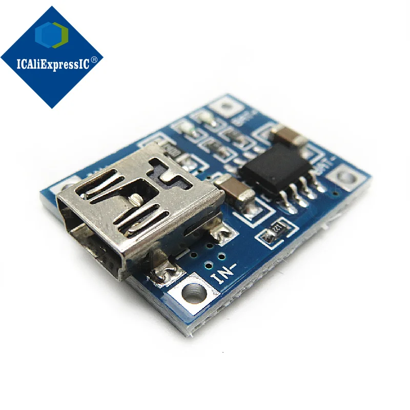 5piece Mini interface TP4056 1A lithium battery special charging board Charging module Lithium battery charging Mini