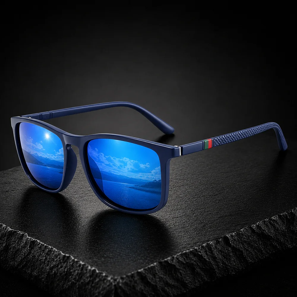 GFUIARA Herren Polarisierte Sonnenbrille UV400 Quadratisch Retro Fahr- und Angelbrille Outdoor-Sportbrille Leichte Modische Brillen für Männer – Detail 10