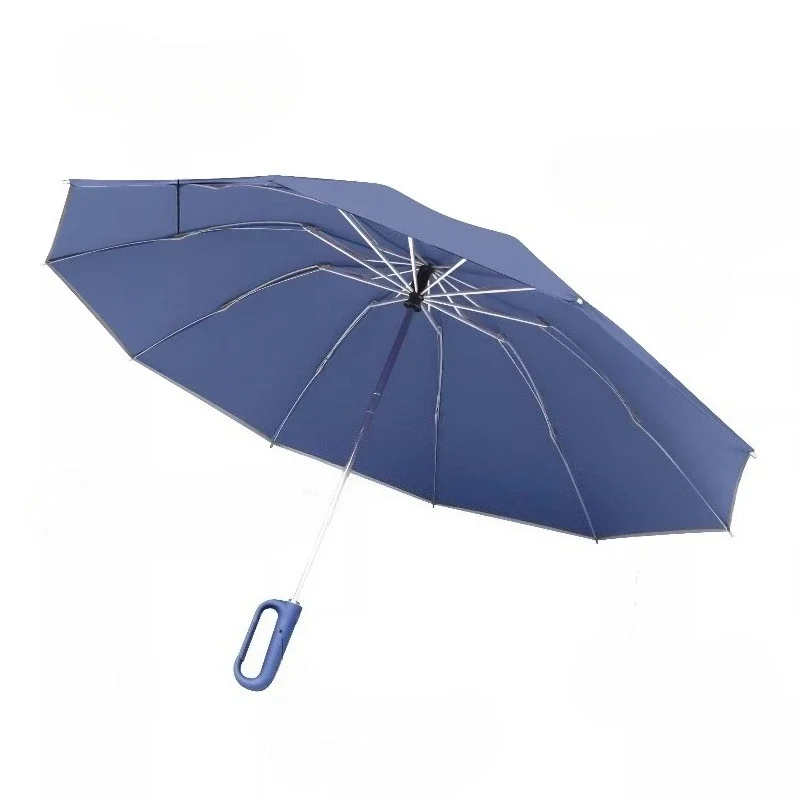 Reverse Automatic Folding Umbrella Large Heavy Duty Two Person Stormproof Windproof Reflective Night Outdoor Travel Use 역방향 우산