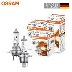 OSRAM-Ampoule halogène de voiture, H1, H3, H4, H7, H11, 9005, 9006, lumière de sauna blanche, H8, H9, H16, HB3, HB4, antibrouillard, originale, fabriquée en Allemagne, 1 pièce