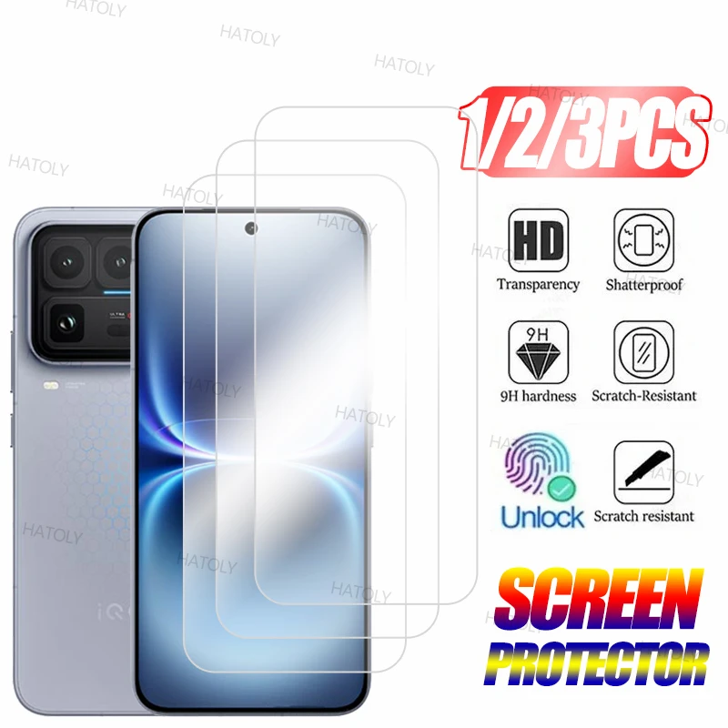 

Защитная пленка для экрана vivo iQOO 15 Ultra, 3/2/1 шт., закаленное стекло iQOO 15 Ultra 5G, полностью клеящееся, не царапающееся стекло для телефона iQOO 15 Ultra