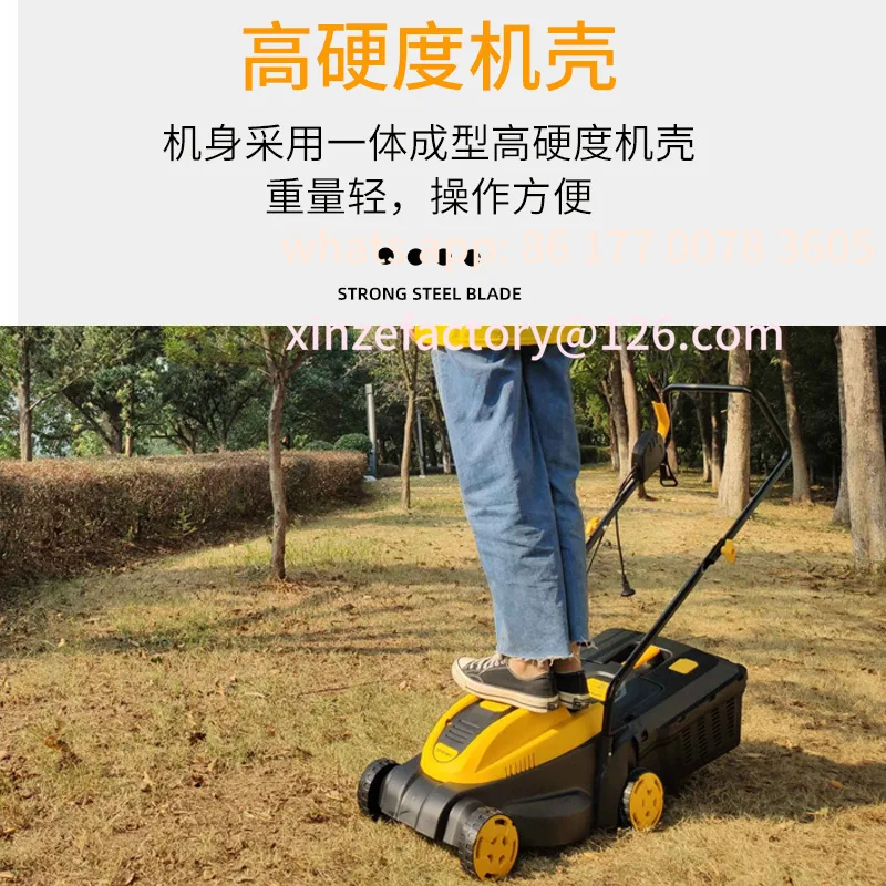 جزازة العشب الكهربائية القابلة للتخصيص 220 فولت عالية الطاقة اليد دفع جزازة العشب المنزلية #3