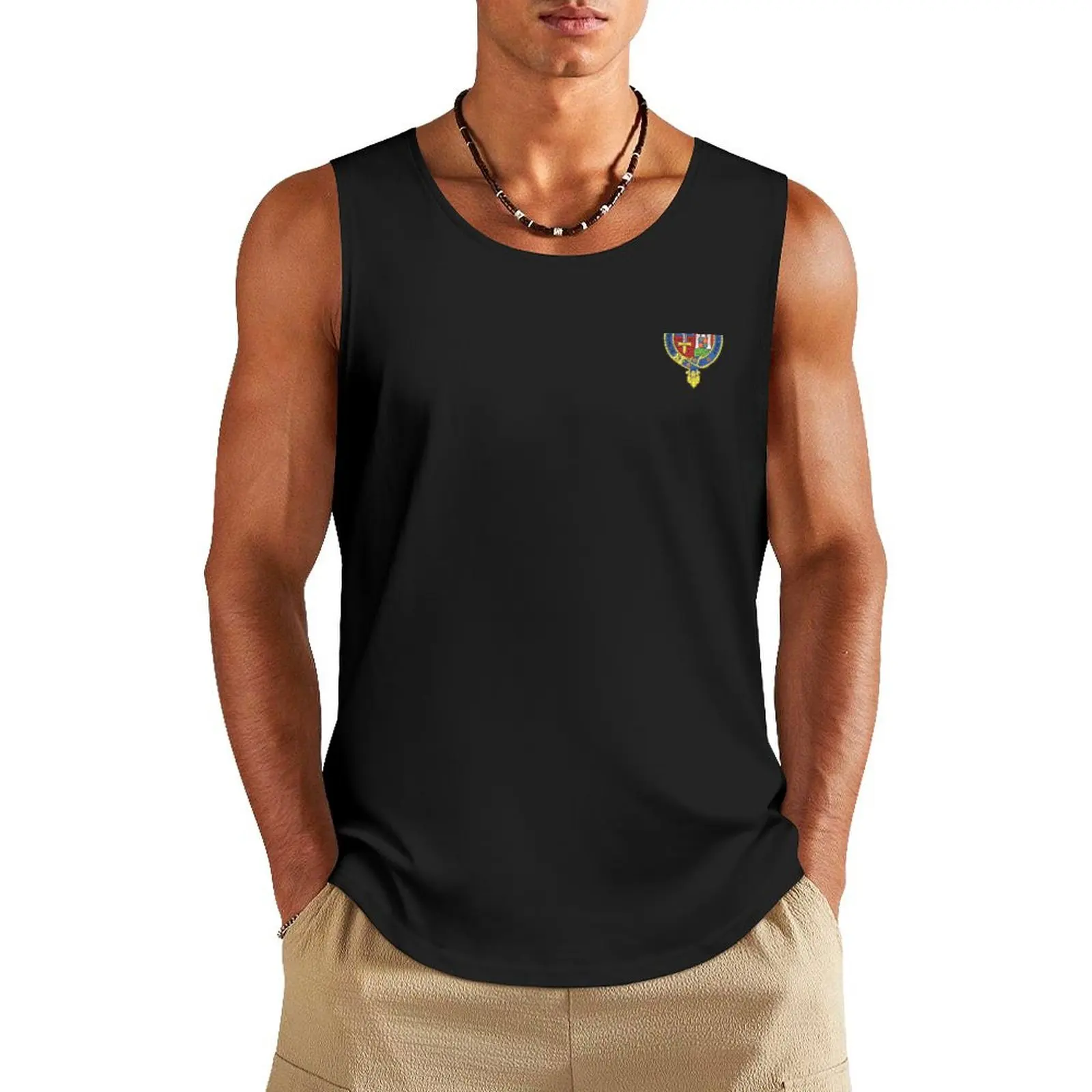S&D railway crest Tank Top Vest male gym accessories men Men's fitness t-shirt sleeveless vest men