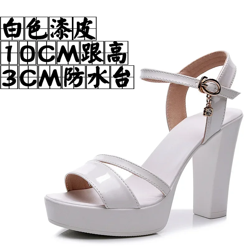 33-42 Women Sandals Woman Summer Female Thick High Heels Shoes 2024 Platform Sandal Designer Shoes Women Luxury High Quality