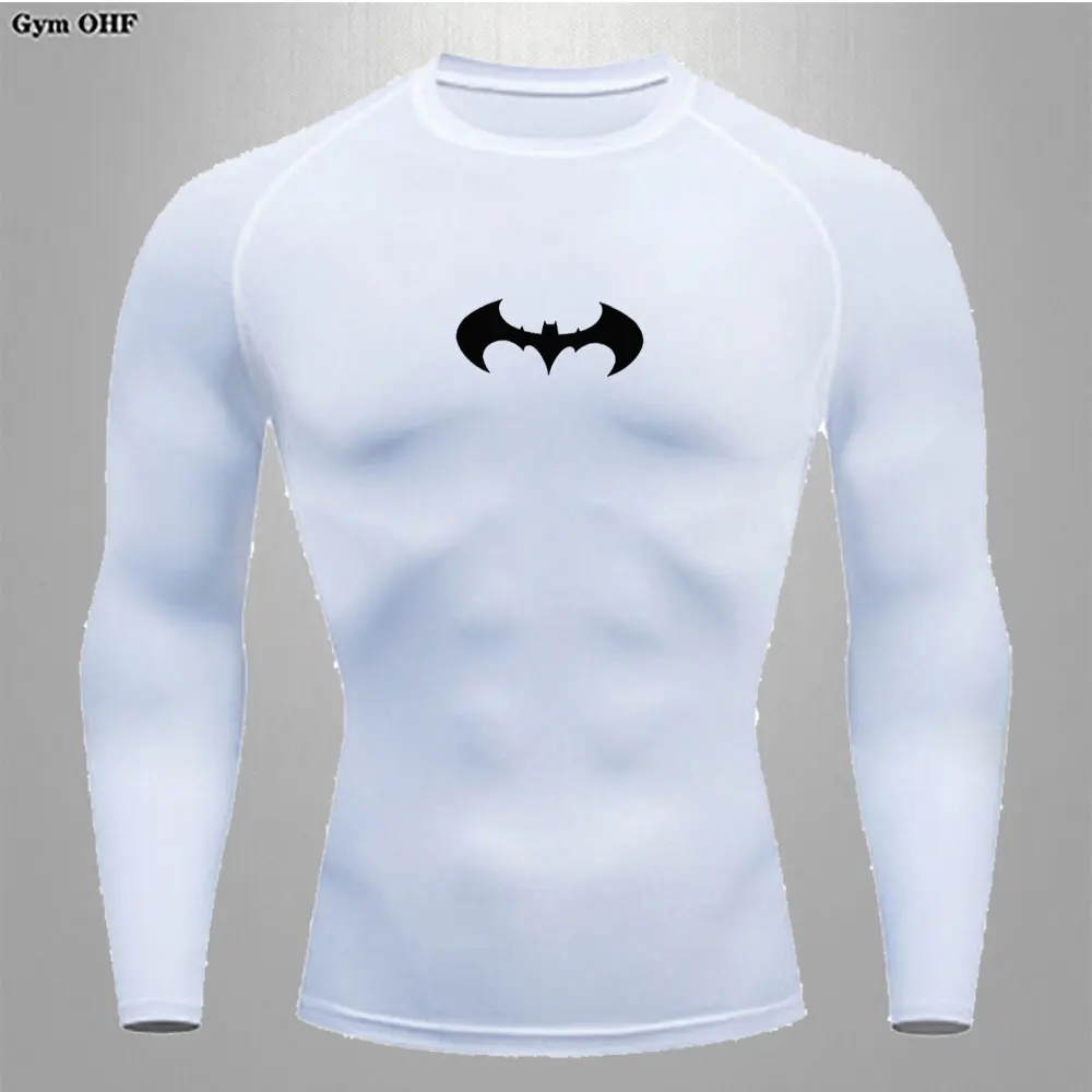 Autumn Winter Men's T shirt Long Sports Shirt Fitness Gym Exercise Jogging Breathable Quick Drying Compression Shaping T shirts