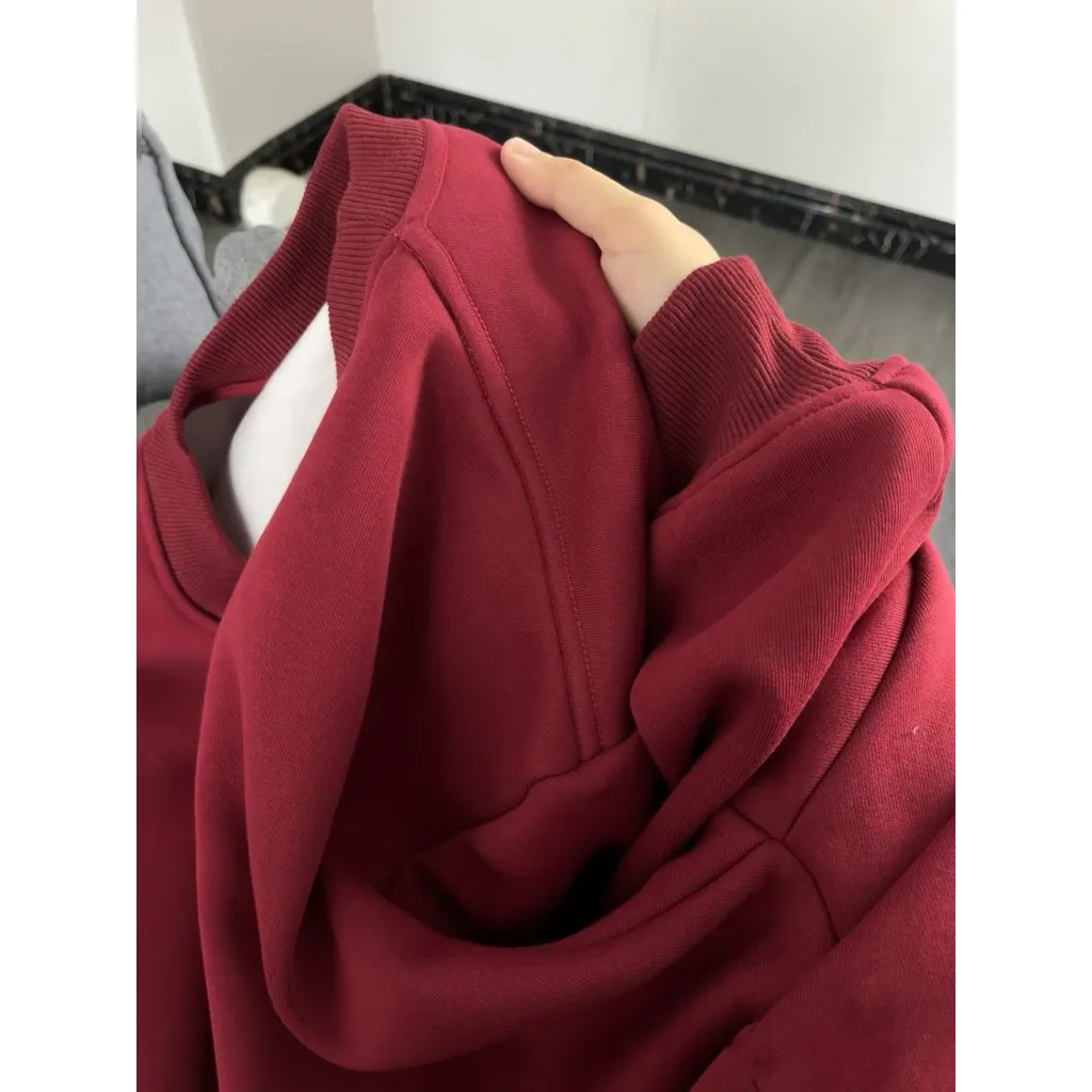 【Plus Size M-8XL Couple Sweater】2025 New Korean Men Plum Oversize Casual Loose Long Sleeve Round Neck Sweater Sweatshirt