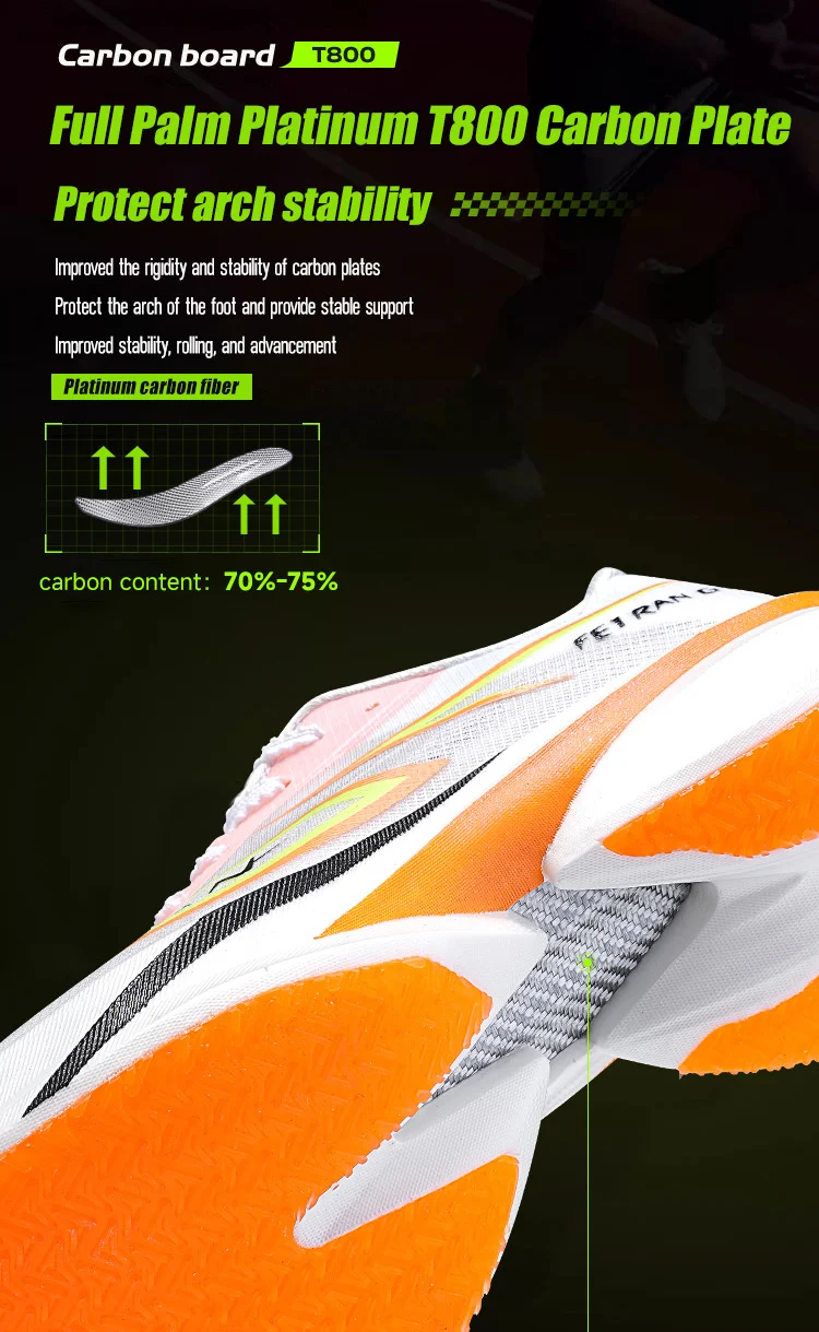 IRUNSVAN Professionelle Marathon-Carbonplatte für Herren, dämpfende Stoßdämpfung, atmungsaktiv, leicht, Laufschuh 106 – Detail 7