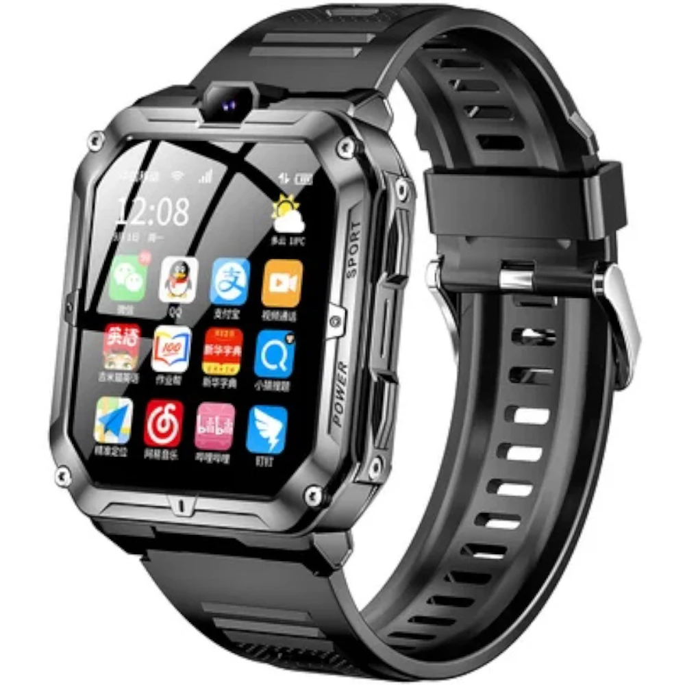 Custom Wifi GPS Camera Waterproof Red Sport Reloj Inteligente Smartwatch Sim Card 4G Android Smart Watch With Google Play